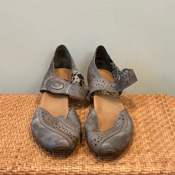 Rieker Shoes - Rieker Antistress Size 39 US 8.5 9 Heeled Mary Jane Shoe Gray